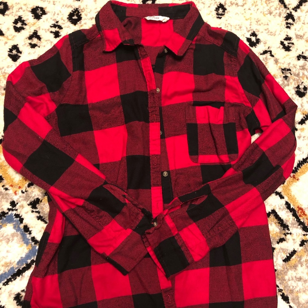 🌞3/$20 : Hollister buffalo plaid shirt